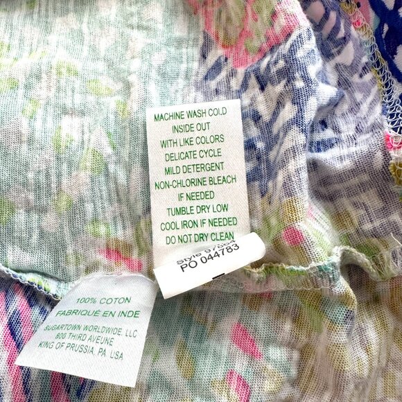 Lilly Pulitzer Essie Floral Tank Top Size L - Picture 6 of 8